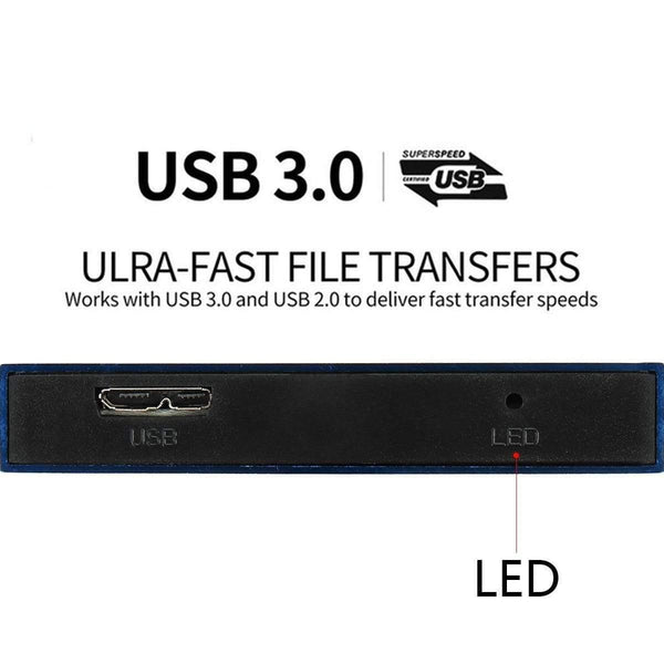2.5 Mobile Hard Disk USB3.0 SATA3.0 1TB 2TB HDD disco duro externo  External Hard Drives for Laptop/Maco/PS4/Xb