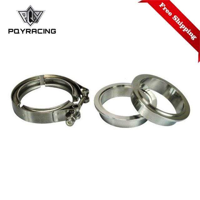 Planet Gates 2.5" SUS 304 Steel Stainless Exhaust V Band Clamp Flange Kit V-band Vband Male Female Design PQY5241