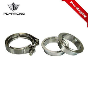 Planet Gates 2.5" SUS 304 Steel Stainless Exhaust V Band Clamp Flange Kit V-band Vband Male Female Design PQY5241