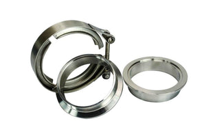 Planet Gates 2.5" SUS 304 Steel Stainless Exhaust V Band Clamp Flange Kit V-band Vband Male Female Design PQY5241
