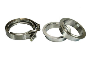 Planet Gates 2.5" SUS 304 Steel Stainless Exhaust V Band Clamp Flange Kit V-band Vband Male Female Design PQY5241