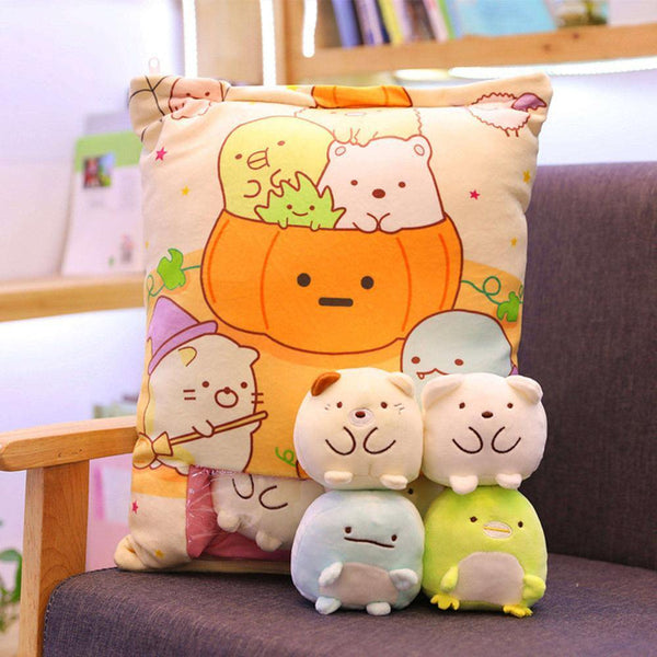 Totoro Corner Creature A Bag Of Snack Pillow Animal Crossing Plush Stuffed Animals Creative Doll Juguetes Plush Toy Sofa Cushion