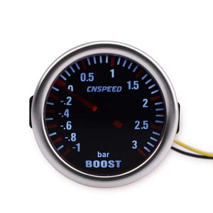 Planet Gates 2" 52mm Universal Car LED 12V Turbo Boost Gauge PSI & BAR Pointer Digital Meter with Turbocharger Boost Electronic Controller