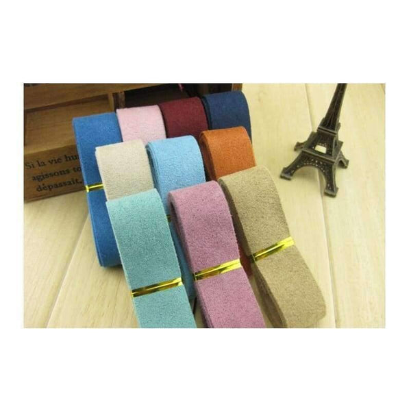 Planet Gates 2.5cm Width Velvet Fabric Strip Ribbons Handmade Cloth Hair Accessories Decorative Arts and Crafts Hair Bow Sewing Accessories