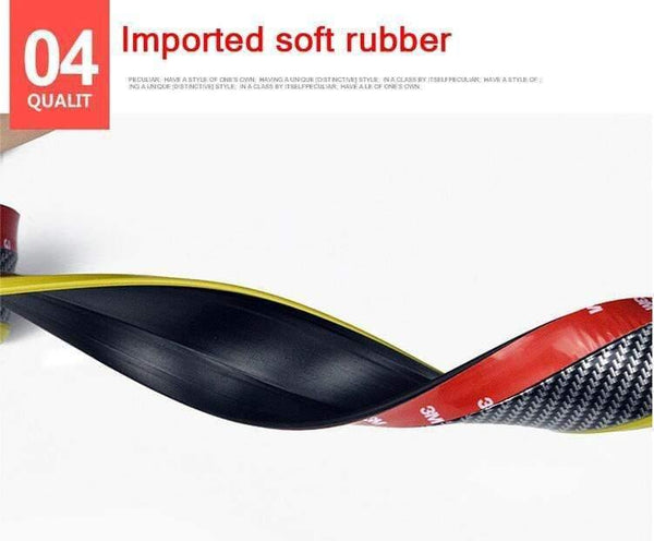 Planet Gates 2.5m Car Door Protector Strip Front Bumper strip Car Stickers Car Bumper Rubber Decorative strip Universal version