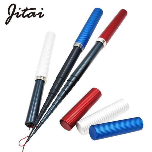 Planet Gates 2.5M Fishing Rod Portable Pocket Telescopic Mini Pen Fishing Rod Pole Fiberglass Ultralight Spinning Without Guide China