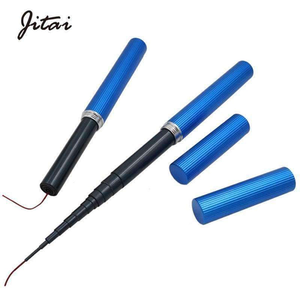 Planet Gates 2.5M Fishing Rod Portable Pocket Telescopic Mini Pen Fishing Rod Pole Fiberglass Ultralight Spinning Without Guide China