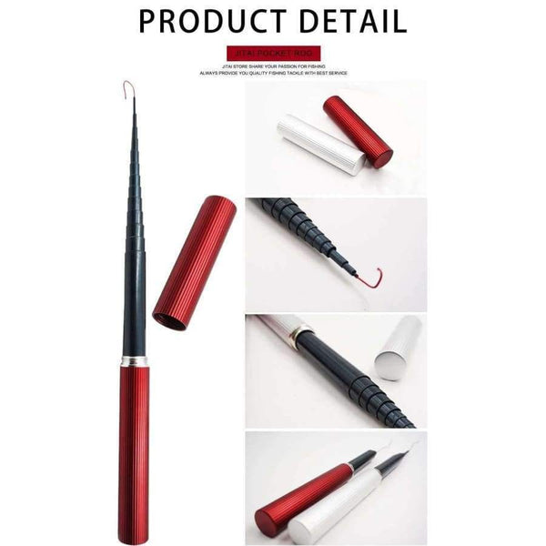 Planet Gates 2.5M Fishing Rod Portable Pocket Telescopic Mini Pen Fishing Rod Pole Fiberglass Ultralight Spinning Without Guide China