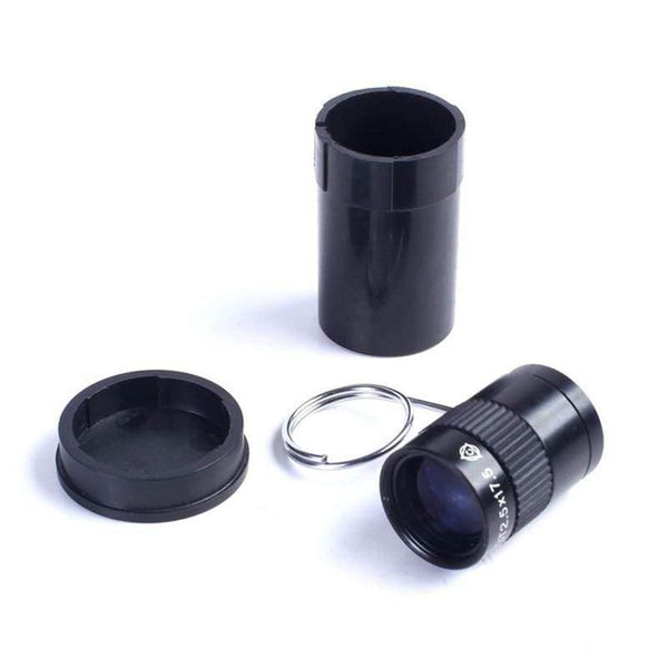 Planet Gates 2.5X17.5  Subminiature Mini Pocket High Power Monocular Telescope Pocket Key Chain Hiking Camping Travel Hunting Scope
