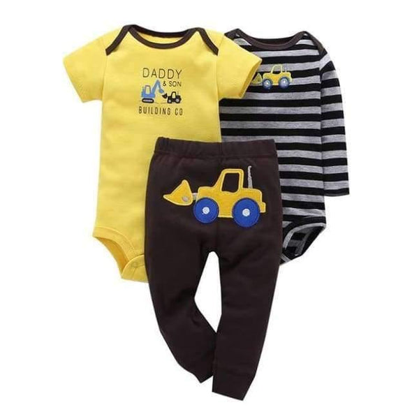 Planet Gates 2 / 6M 100% Cotton 2018 bebes 6-24M set ,baby boy clothes ,baby girl clothes,newborn 3 piece ropa  boy