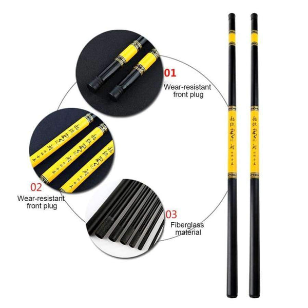 Planet Gates 2.7 m New Ultra-hard Ultra-lightweight Fishing Rod Pole Rod 2.7-7.2M FRP Fishing Rod Comfortable Durable Lightweight Stylish