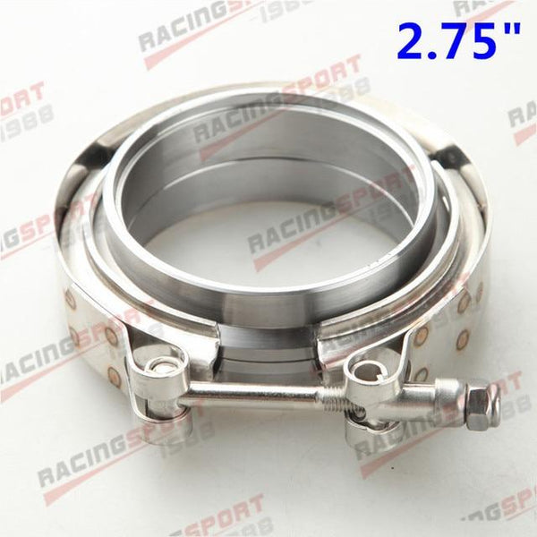 Planet Gates 2.75 Inch 1.5" 1.75"  2"  2.25" 2.5"  2.75"  3"  3.5"  4"Turbo Exhaust V-Band Clamp & Mild Steel Male/Female Flange Kit