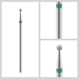 Planet Gates 2.7mm Diamond Nail Drill Milling Cutter Nail Art Drill Bit Cuticle Clean Cutter for Manicure Nail Files Electric Mills Burr Nail Tool