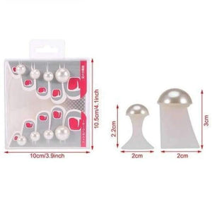 Planet Gates 2 8pcs/set Silicone Toe Separators Pearl Foot Toe Spacers Toes Orthotics Separator Pedicure DIY Nail Art Equipment Foot Care Tools
