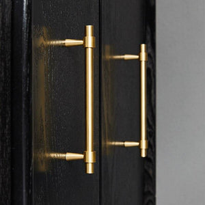 2"-9" Solid Brass Furniture Handles T-bar Light Luxury Fashion Gold Wardrobe Dresser Cupboard Cabinet Drawer Pulls