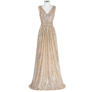 Planet Gates 2 as picture / 6 / China Kate Kasin Long Bridesmaid Dresses Red Silver Pink Black Gold Sequins Wedding Party Dresses for Bridesmaids 2018 Prom Gown Green