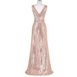 Planet Gates 2 as picture / 6 / China Kate Kasin Long Bridesmaid Dresses Red Silver Pink Black Gold Sequins Wedding Party Dresses for Bridesmaids 2018 Prom Gown Green