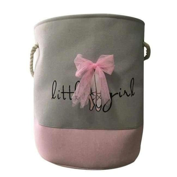 Planet Gates 2 Ballet Girl Bowknot Decorated Storage Basket Clothing Sundries Holder Organizer Toys Organizer Home Storage & Organization