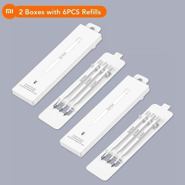 Planet Gates 2 Boxs with 6 Refill Metal Pen PREMEC Smooth Switzerland Refill Alloy Handles MiKuni Japan Black Ink 0.5mm Pens