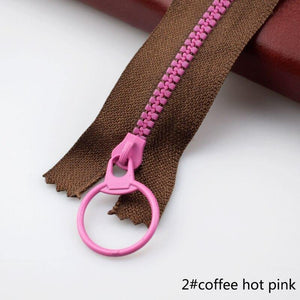 10Pcs Meetee 15-40cm 3# Closed End Resin Zippers Pull Ring Zip Slider Head For Sewing Bags Wallet Purse Cloth Accessories Crafts - Planet Gates