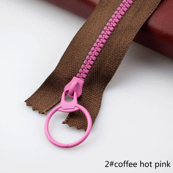 10Pcs Meetee 15-40cm 3# Closed End Resin Zippers Pull Ring Zip Slider Head For Sewing Bags Wallet Purse Cloth Accessories Crafts - Planet Gates