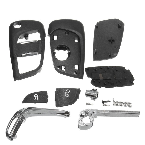 Planet Gates 2 Button Modified Fob Fold Remote Car Key Shell Case Uncut Blade For Peugeot 107 207 307 308 407 Auto Replacement Parts