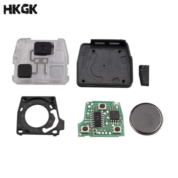 Planet Gates 2 Buttons 433Mhz Car Remote key For Toyota Avensis Kluger Prado120 Tarago RAV4 Replacement Remote Control Key 4D67/4C Chip