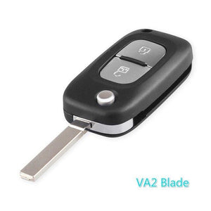Planet Gates 2 Buttons VA2 2/3 Buttons Filp Car Remote Key Case shell for Renault Fluence Clio Megane Kangoo Modus Auto Key With NE73/VA2 Blade