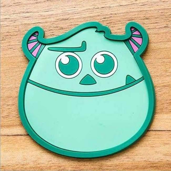Planet Gates 2 Cartoon 1 Piece Silicone Dining Table Placemat Coaster Kitchen Accessories Mat Cup Bar Mug Cartoon Animal Drink Pads