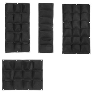 Planet Gates 2 Colors 7/12/15/18 Pockets Planting Bag Garden Balcony Wall Vertical Planting Flower Bags Vegetable Living Garden Supplies