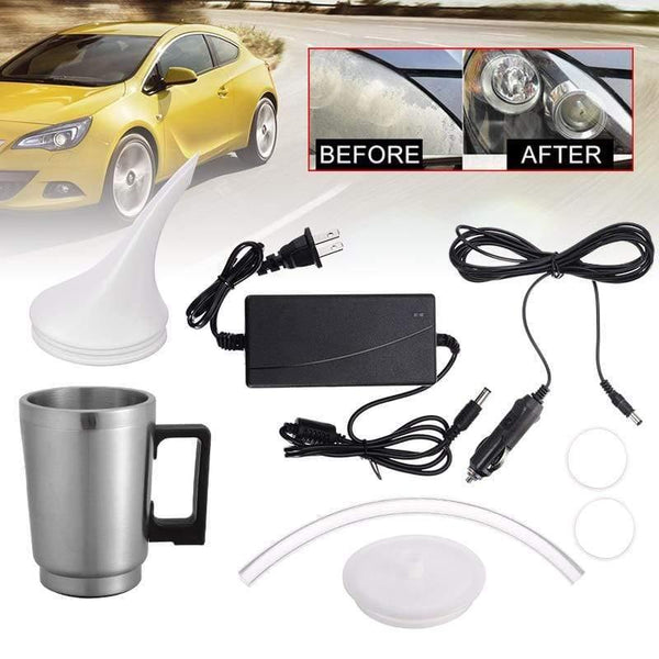 Planet Gates 2 Cover Car Headlight Refurbished Atomizing Cup Lens Restoration Kit Restorer System Polishing Cleaning Tool