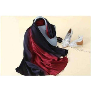 Planet Gates 2 Design Luxury Brand Solid silk Summer  Scarf Gradient Dip dye Women Muslim Hijab Shawl Long Soft Wrap