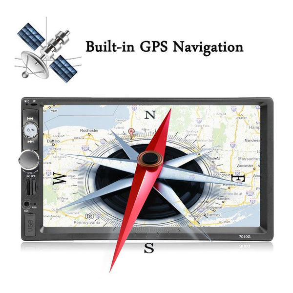 Planet Gates 2 din 7'' HD Car Radio GPS Navigation Player Camera Bluetooth AUX MP5 Stereo FM Audio USB Auto Electronic 2din Autoradio