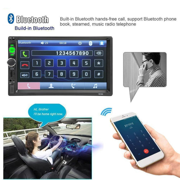 Planet Gates 2 din 7'' HD Car Radio GPS Navigation Player Camera Bluetooth AUX MP5 Stereo FM Audio USB Auto Electronic 2din Autoradio