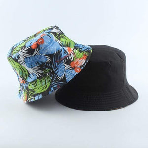 Planet Gates 2 Fashion Summer Coconut Tree Flower Printed Fisherman Caps Panama Bucket Hat Reversible Gorro Pescador Men Women