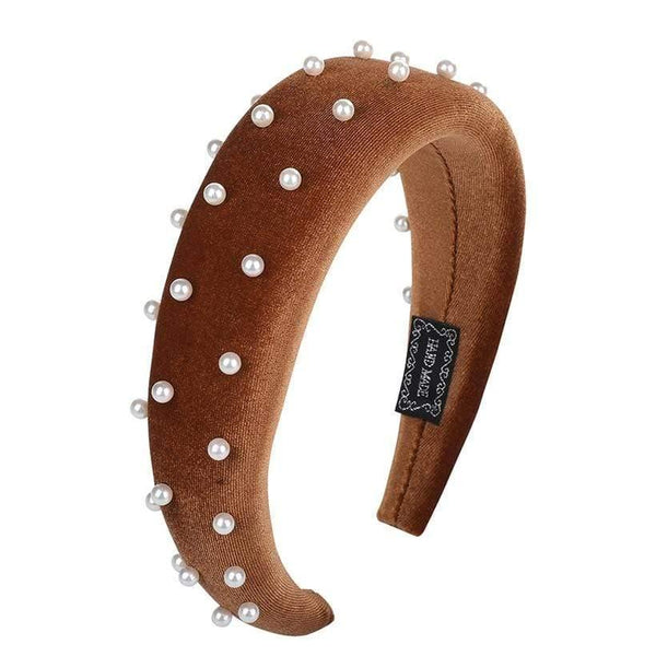 Fashion Western Style Solid Colors Thicken Padded Headband Bezel Turban Women Hairbands Girls Accessories Headwear