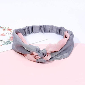 Fashion Women Elegant Soft Headband Vintage Cross Knot Elastic Hair Bands  Solid Girls Hairband Hair Accessories