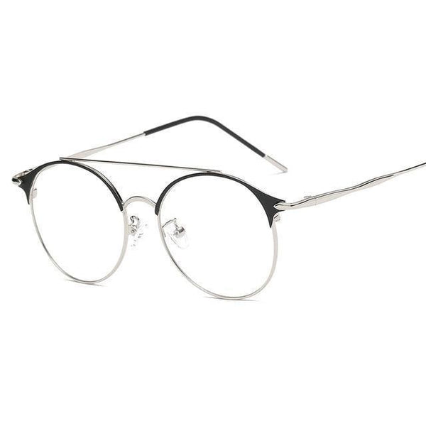 Planet Gates 2 Fashion Women Mens Computer Goggles Retro Metal Blue Light Blocking Glasses Round Gaming Glasses UV400