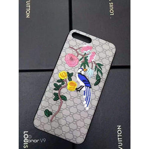 Planet Gates 2 / for iPhone X Luxury Brand Embroidery for iPhone7 7plus Tiger Bird Animal Pattern Phone Case for iPhone 6 6plus Hard Back Cover