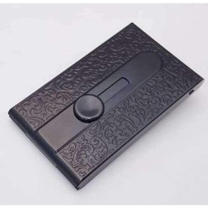 Gold card box business men automatic business card holder creative push - style women 's cardcase Name card box - Planet Gates