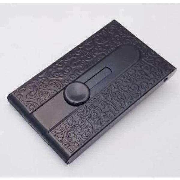 Gold card box business men automatic business card holder creative push - style women 's cardcase Name card box - Planet Gates