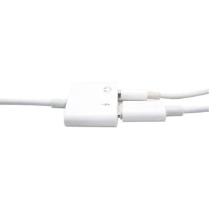 Planet Gates 2 in 1 Audio Charger Adapter Cable for iPhone 7 8 Plus 3.5mm Earphone Jack AUX + Charging Connector Mini Converter Connector