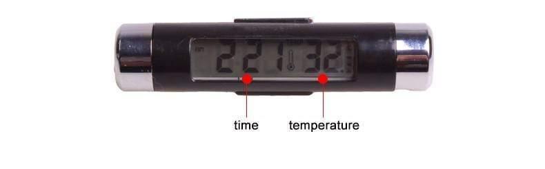 Planet Gates 2 in 1 Car interior  digital thermometer digital clock Blue LED background light Digital display instrumentation Car accessories
