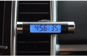 Planet Gates 2 in 1 Car interior  digital thermometer digital clock Blue LED background light Digital display instrumentation Car accessories