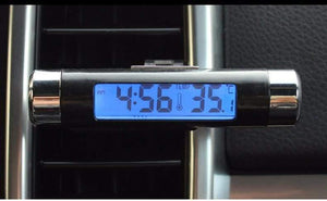 Planet Gates 2 in 1 Car interior  digital thermometer digital clock Blue LED background light Digital display instrumentation Car accessories