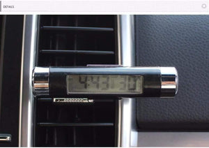 Planet Gates 2 in 1 Car interior  digital thermometer digital clock Blue LED background light Digital display instrumentation Car accessories
