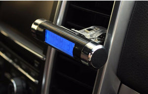 Planet Gates 2 in 1 Car interior  digital thermometer digital clock Blue LED background light Digital display instrumentation Car accessories