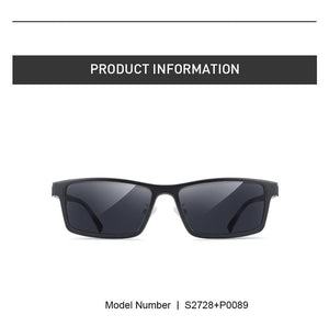 Planet Gates 2 In 1 Magnet Polarized Clip Glasses Frame Men Optical Myopia Clip Glasses For Men Eyeglasses Frame TR90 S2728