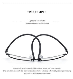 Planet Gates 2 In 1 Magnet Polarized Clip Glasses Frame Men Optical Myopia Clip Glasses For Men Eyeglasses Frame TR90 S2728