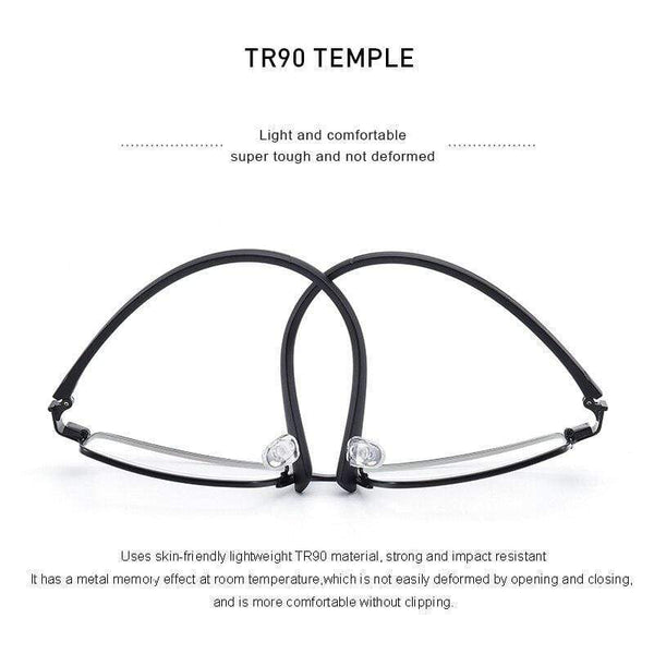 Planet Gates 2 In 1 Magnet Polarized Clip Glasses Frame Men Optical Myopia Clip Glasses For Men Eyeglasses Frame TR90 S2728